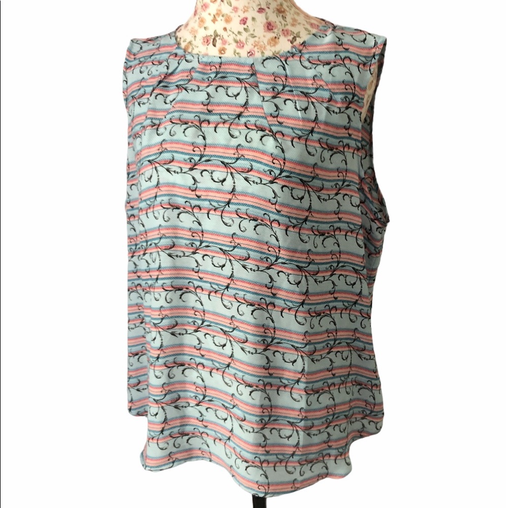 Talbots sleeveless soft blouse Sz XL